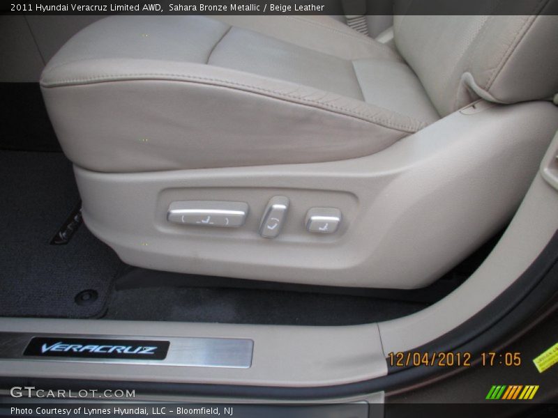 Sahara Bronze Metallic / Beige Leather 2011 Hyundai Veracruz Limited AWD