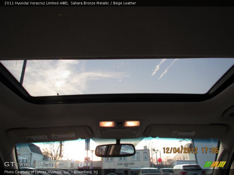 Sahara Bronze Metallic / Beige Leather 2011 Hyundai Veracruz Limited AWD