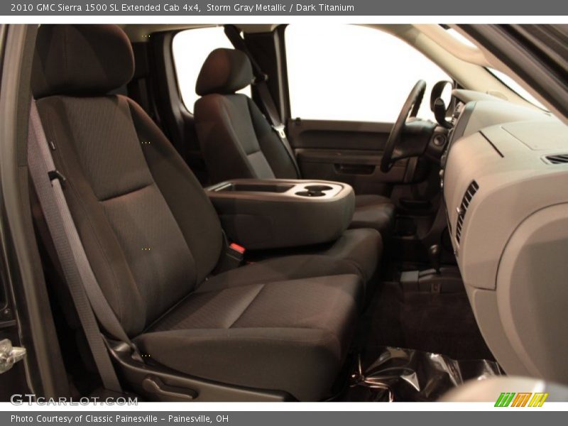 Storm Gray Metallic / Dark Titanium 2010 GMC Sierra 1500 SL Extended Cab 4x4