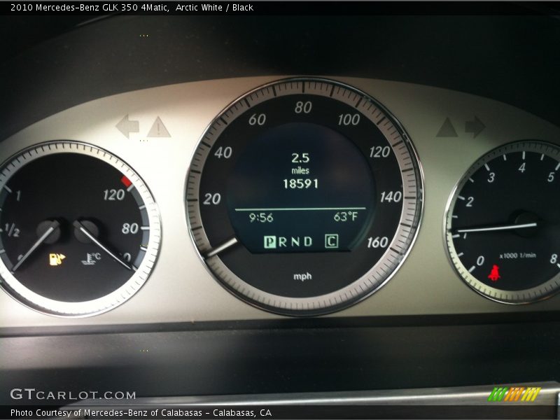 Arctic White / Black 2010 Mercedes-Benz GLK 350 4Matic
