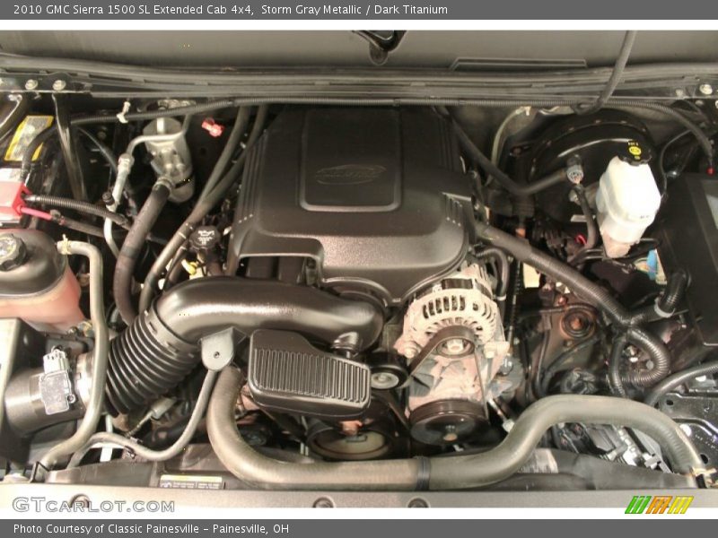 Storm Gray Metallic / Dark Titanium 2010 GMC Sierra 1500 SL Extended Cab 4x4
