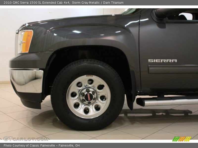 Storm Gray Metallic / Dark Titanium 2010 GMC Sierra 1500 SL Extended Cab 4x4
