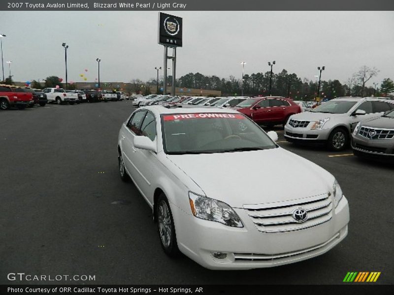 Blizzard White Pearl / Light Gray 2007 Toyota Avalon Limited