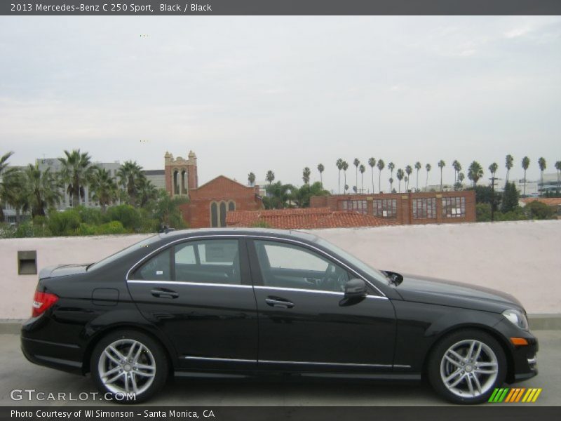 Black / Black 2013 Mercedes-Benz C 250 Sport
