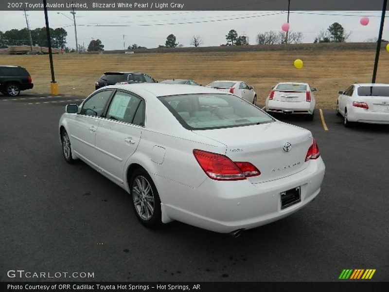 Blizzard White Pearl / Light Gray 2007 Toyota Avalon Limited