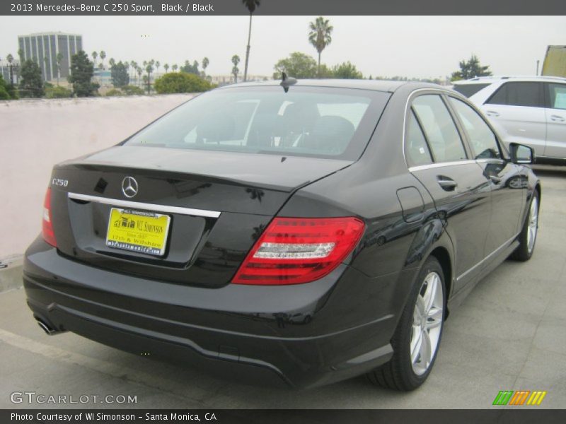 Black / Black 2013 Mercedes-Benz C 250 Sport