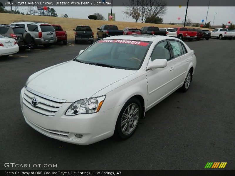 Blizzard White Pearl / Light Gray 2007 Toyota Avalon Limited