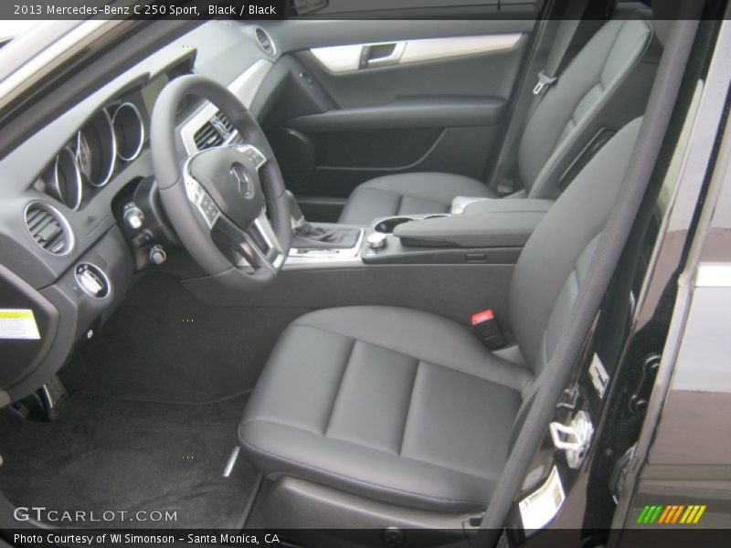 Black / Black 2013 Mercedes-Benz C 250 Sport