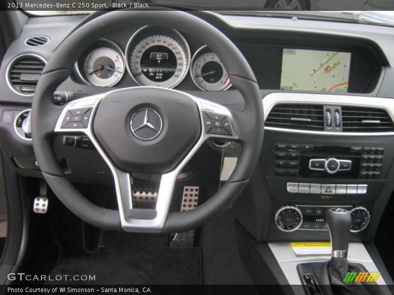 Black / Black 2013 Mercedes-Benz C 250 Sport