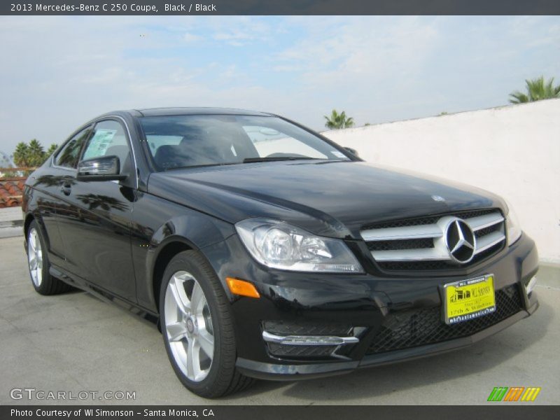 Black / Black 2013 Mercedes-Benz C 250 Coupe