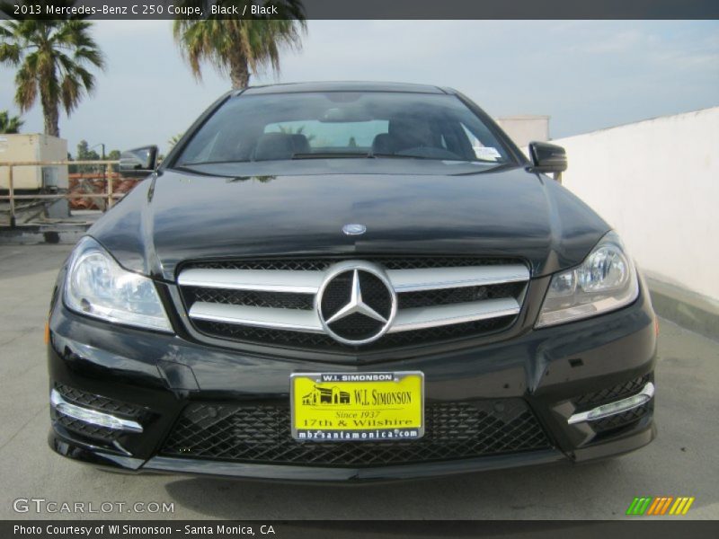 Black / Black 2013 Mercedes-Benz C 250 Coupe