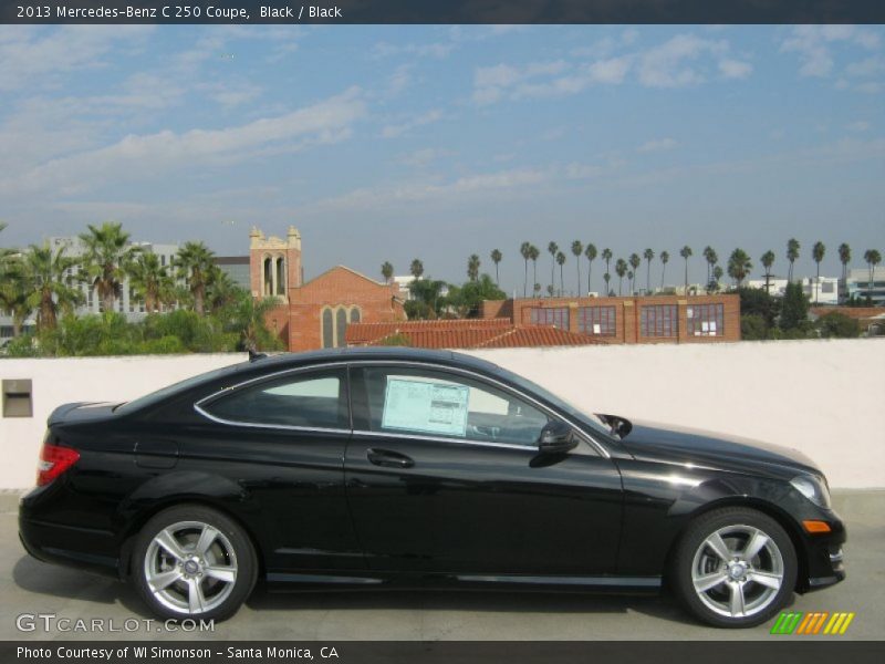 Black / Black 2013 Mercedes-Benz C 250 Coupe