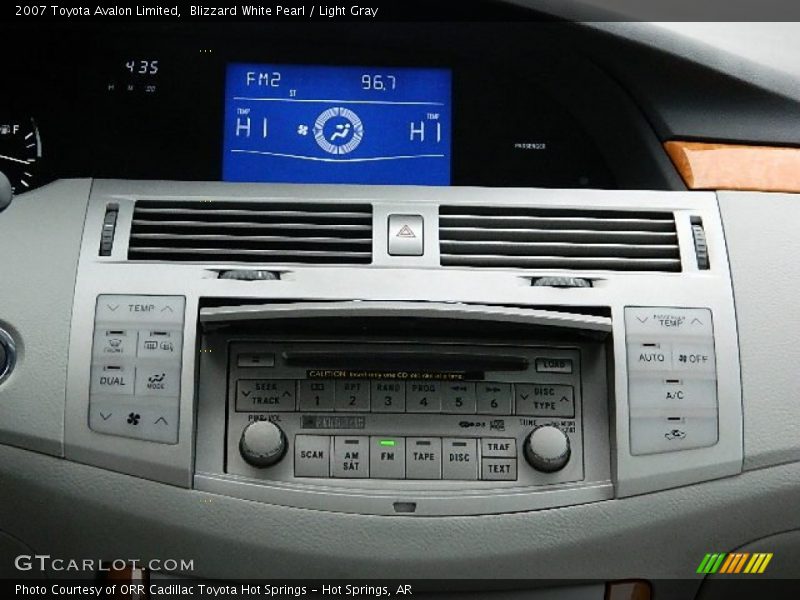 Blizzard White Pearl / Light Gray 2007 Toyota Avalon Limited