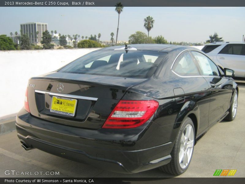 Black / Black 2013 Mercedes-Benz C 250 Coupe