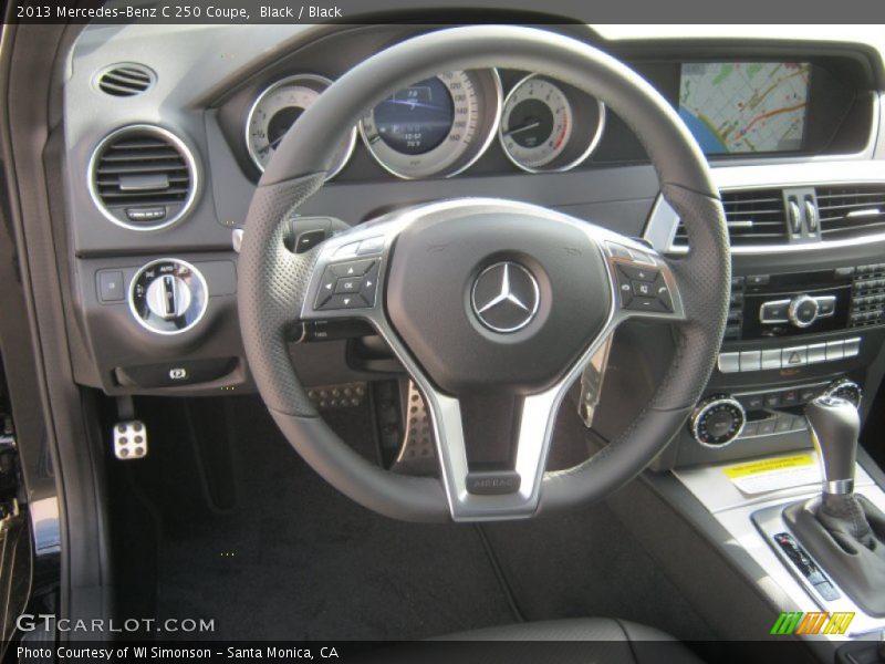 Black / Black 2013 Mercedes-Benz C 250 Coupe