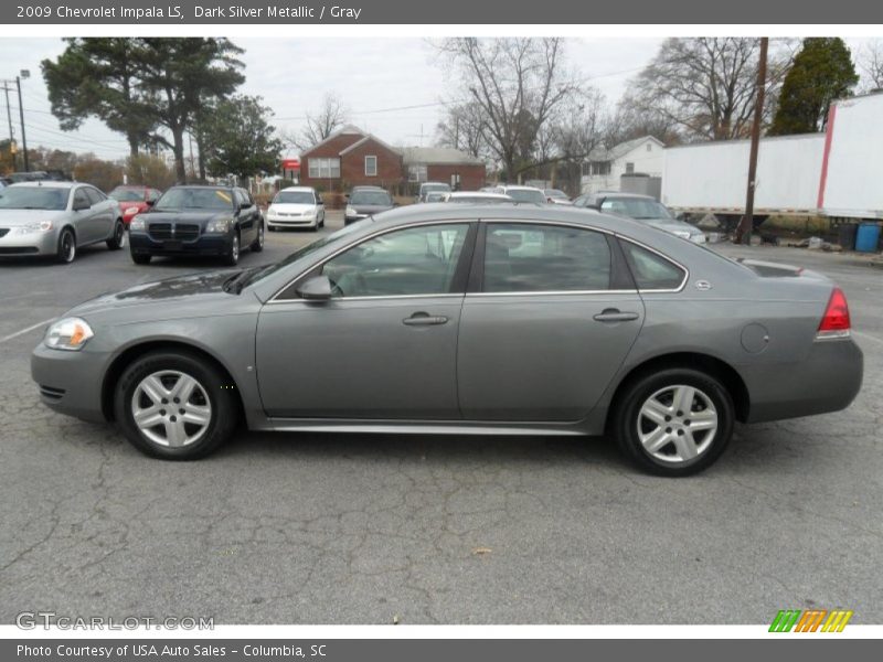 Dark Silver Metallic / Gray 2009 Chevrolet Impala LS