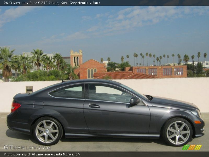 Steel Grey Metallic / Black 2013 Mercedes-Benz C 250 Coupe