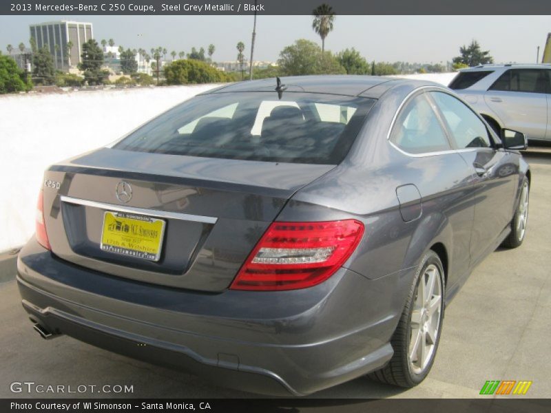 Steel Grey Metallic / Black 2013 Mercedes-Benz C 250 Coupe