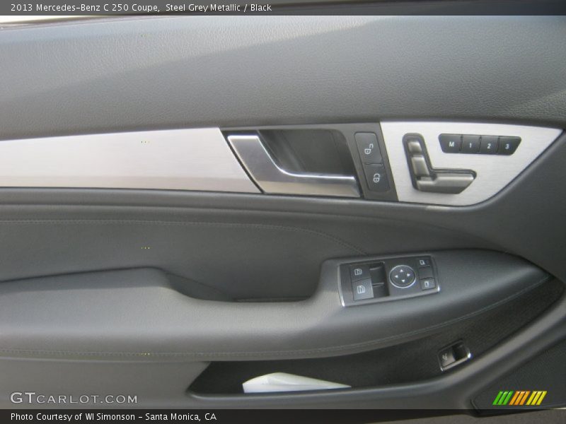Steel Grey Metallic / Black 2013 Mercedes-Benz C 250 Coupe