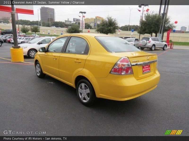 Summer Yellow / Charcoal 2011 Chevrolet Aveo LT Sedan