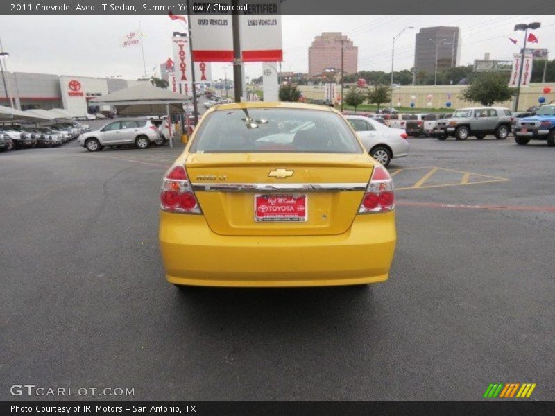 Summer Yellow / Charcoal 2011 Chevrolet Aveo LT Sedan