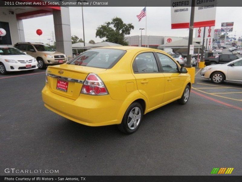 Summer Yellow / Charcoal 2011 Chevrolet Aveo LT Sedan