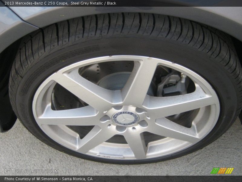 Steel Grey Metallic / Black 2013 Mercedes-Benz C 250 Coupe