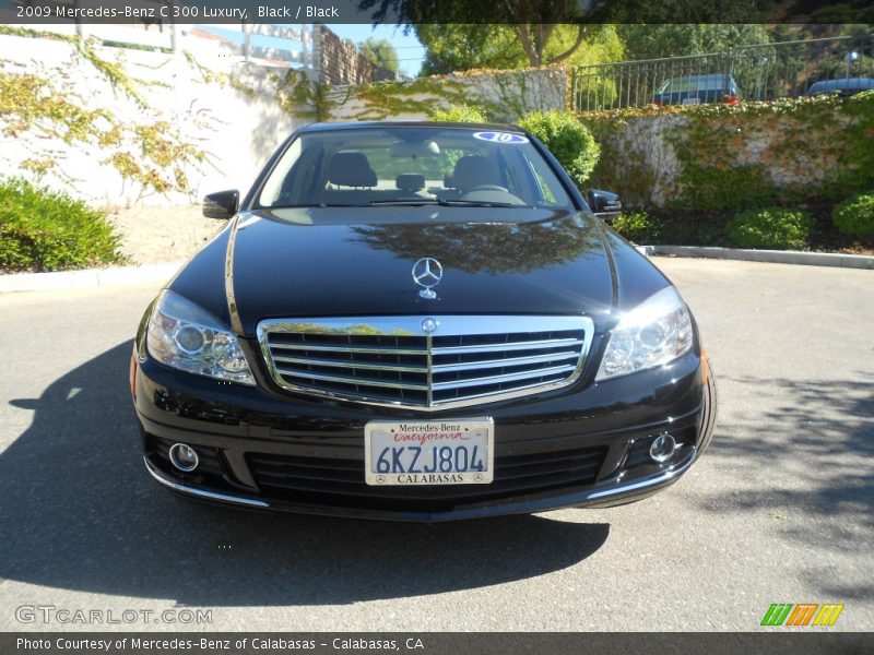 Black / Black 2009 Mercedes-Benz C 300 Luxury