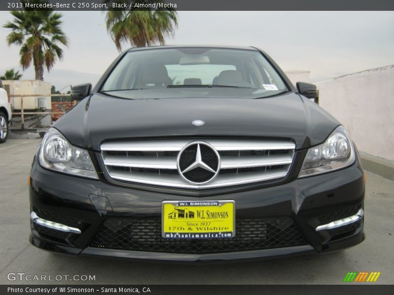 Black / Almond/Mocha 2013 Mercedes-Benz C 250 Sport