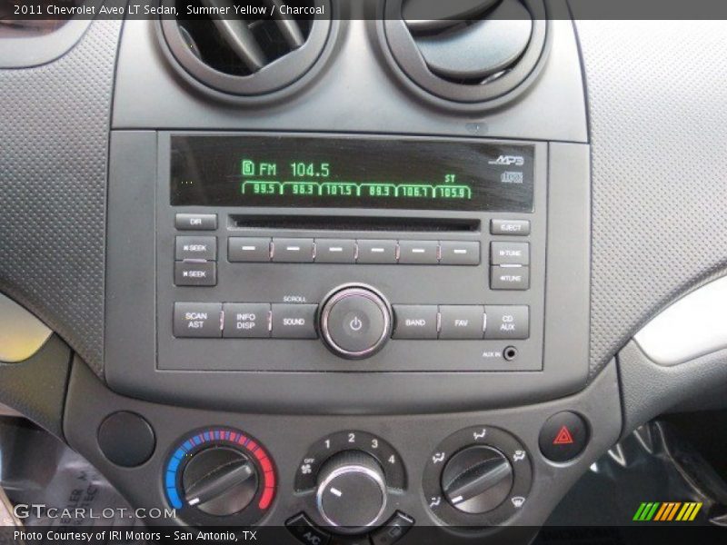 Audio System of 2011 Aveo LT Sedan