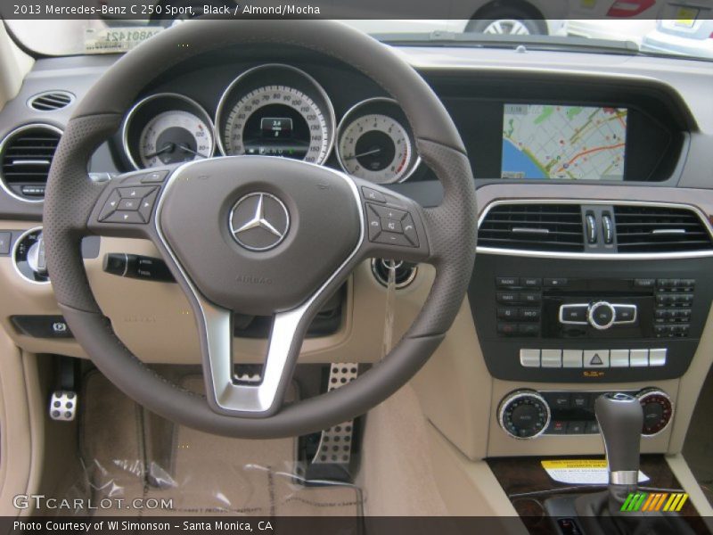 Black / Almond/Mocha 2013 Mercedes-Benz C 250 Sport
