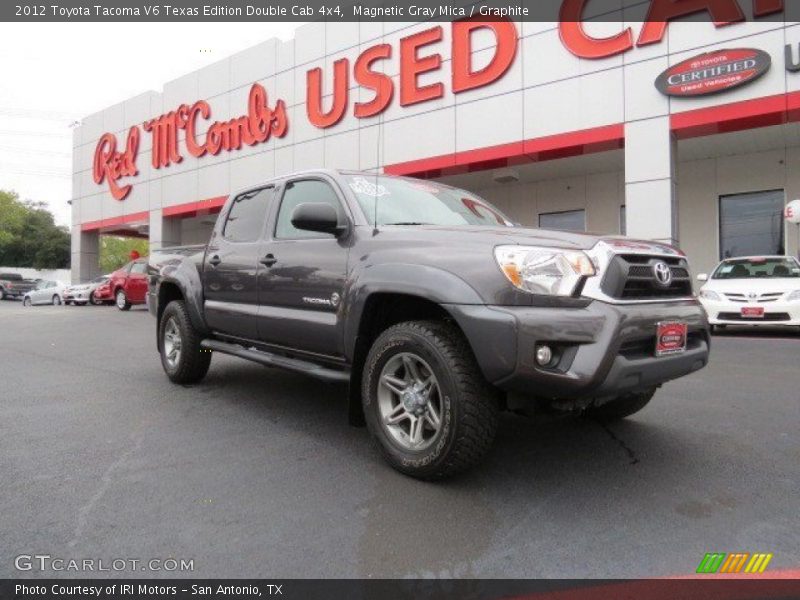 Magnetic Gray Mica / Graphite 2012 Toyota Tacoma V6 Texas Edition Double Cab 4x4