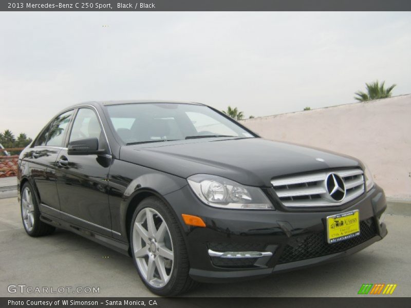 Black / Black 2013 Mercedes-Benz C 250 Sport