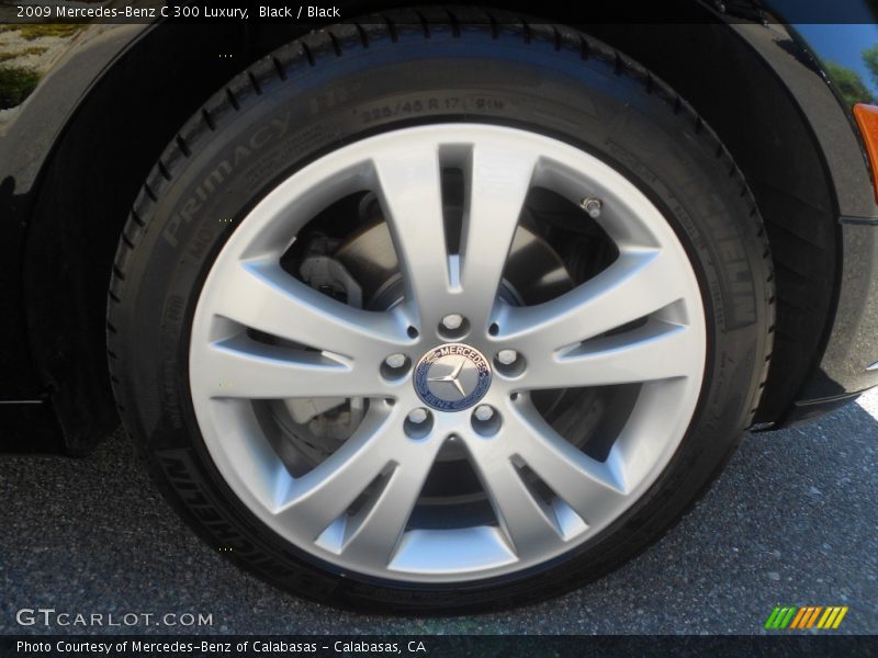 Black / Black 2009 Mercedes-Benz C 300 Luxury
