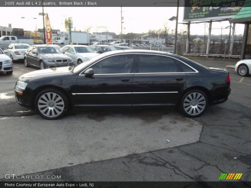 Brilliant Black / Black 2005 Audi A8 L 4.2 quattro