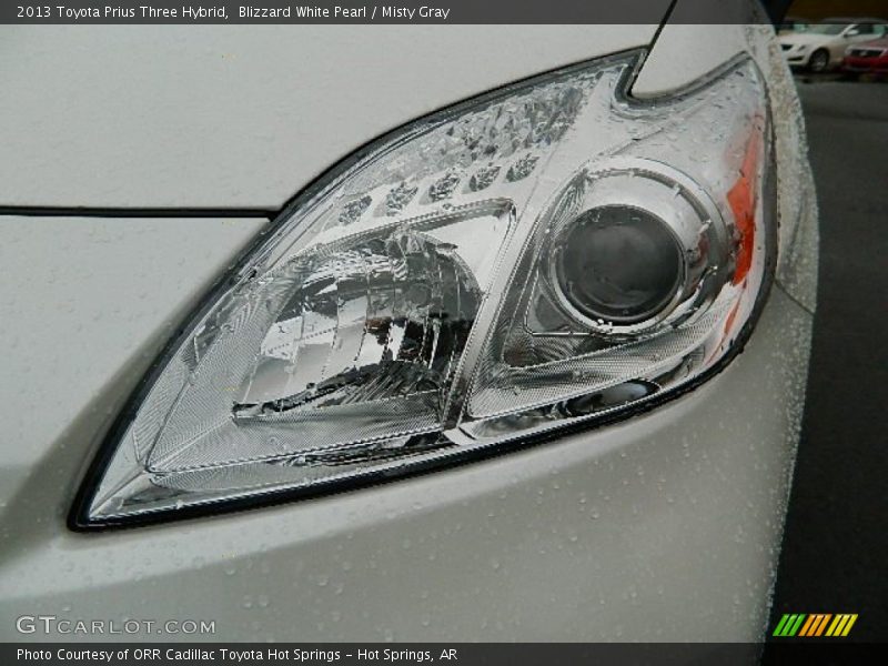 Blizzard White Pearl / Misty Gray 2013 Toyota Prius Three Hybrid