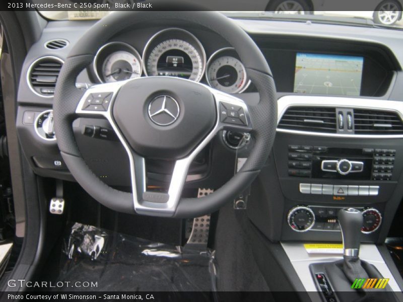 Black / Black 2013 Mercedes-Benz C 250 Sport