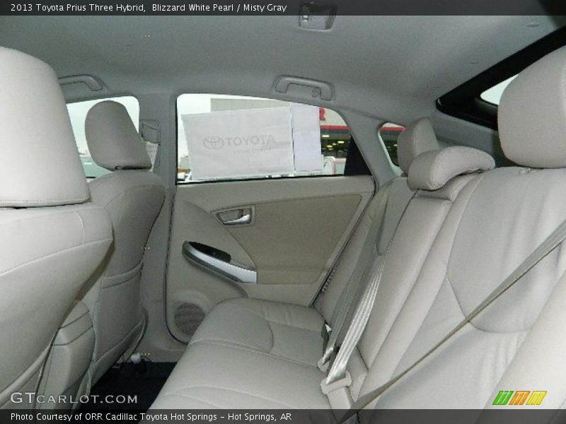 Blizzard White Pearl / Misty Gray 2013 Toyota Prius Three Hybrid