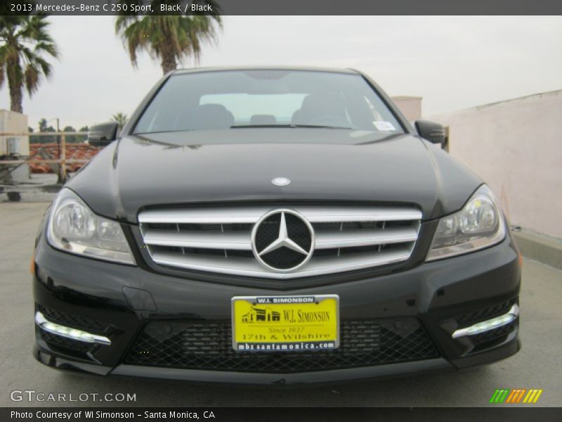 Black / Black 2013 Mercedes-Benz C 250 Sport