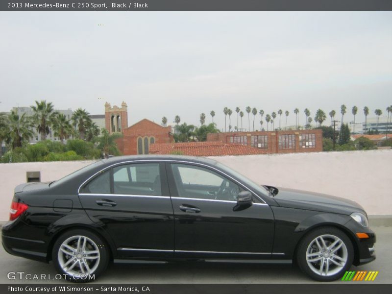 Black / Black 2013 Mercedes-Benz C 250 Sport