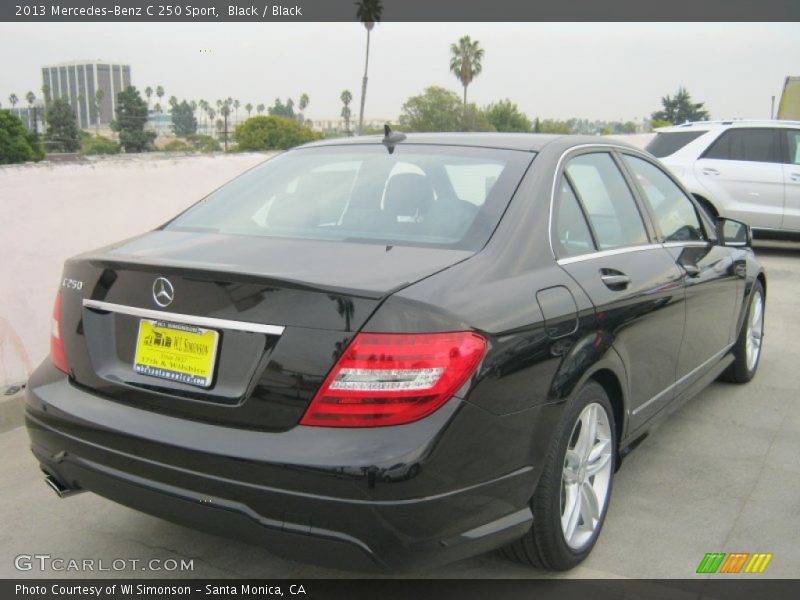 Black / Black 2013 Mercedes-Benz C 250 Sport