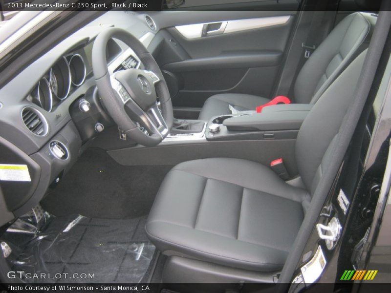 Black / Black 2013 Mercedes-Benz C 250 Sport