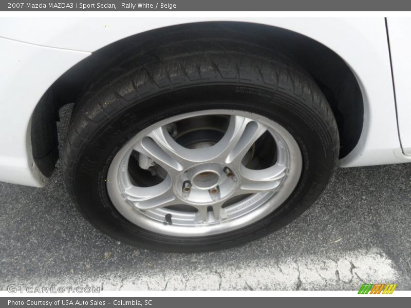 Rally White / Beige 2007 Mazda MAZDA3 i Sport Sedan