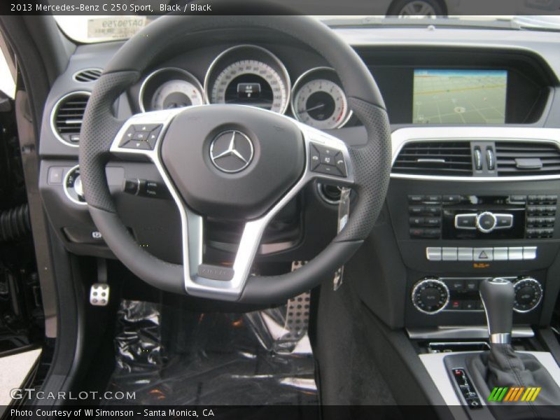 Black / Black 2013 Mercedes-Benz C 250 Sport