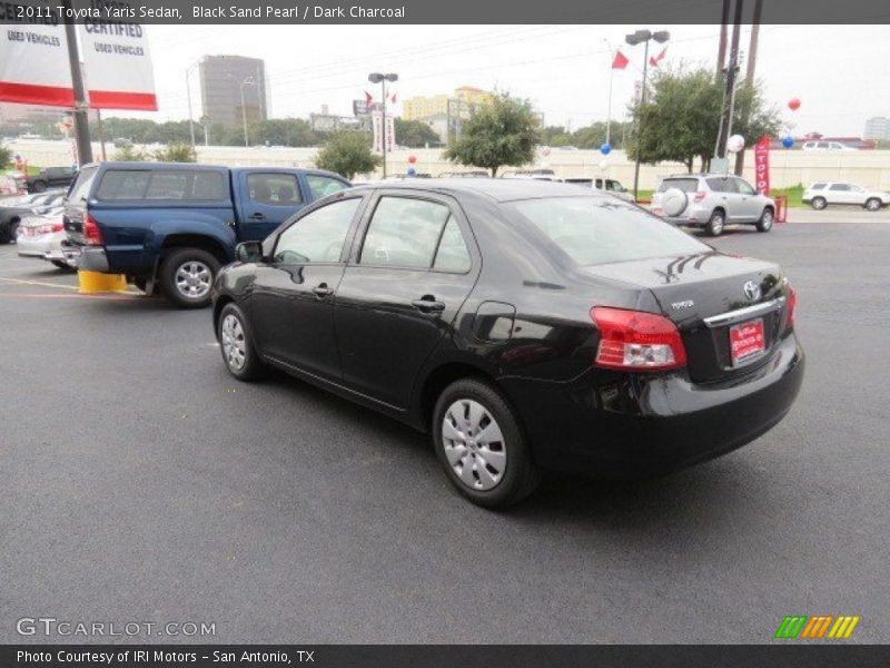 Black Sand Pearl / Dark Charcoal 2011 Toyota Yaris Sedan