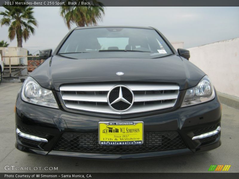 Black / Black 2013 Mercedes-Benz C 250 Sport
