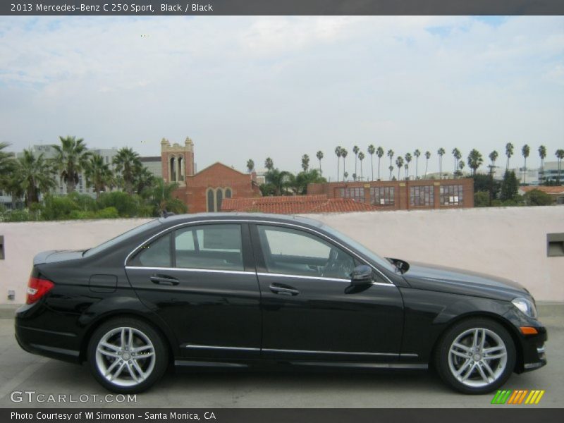 Black / Black 2013 Mercedes-Benz C 250 Sport