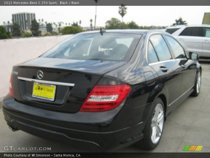 Black / Black 2013 Mercedes-Benz C 250 Sport