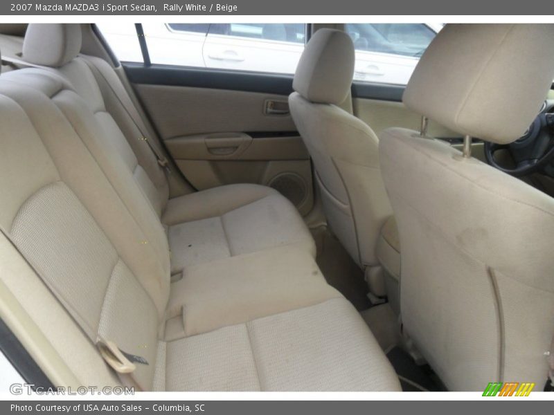 Rally White / Beige 2007 Mazda MAZDA3 i Sport Sedan