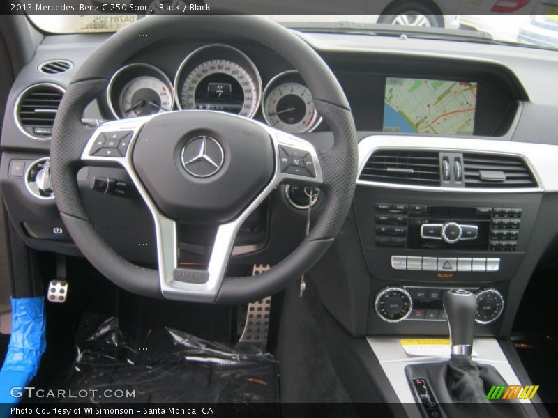 Black / Black 2013 Mercedes-Benz C 250 Sport